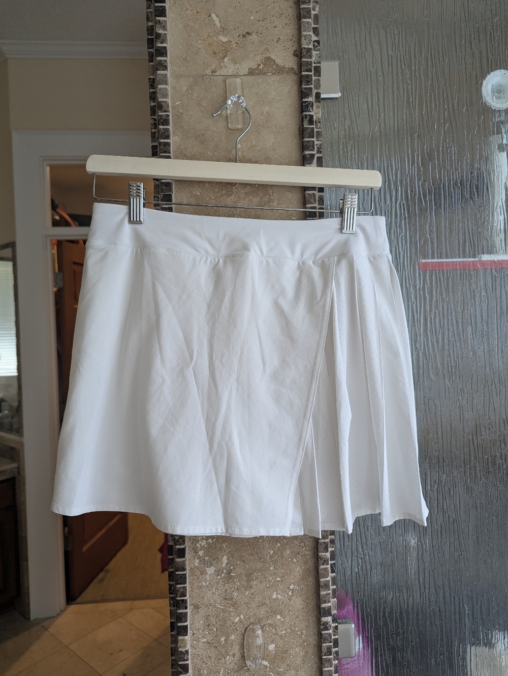 Asymmetrical tennis Pleated Skirt